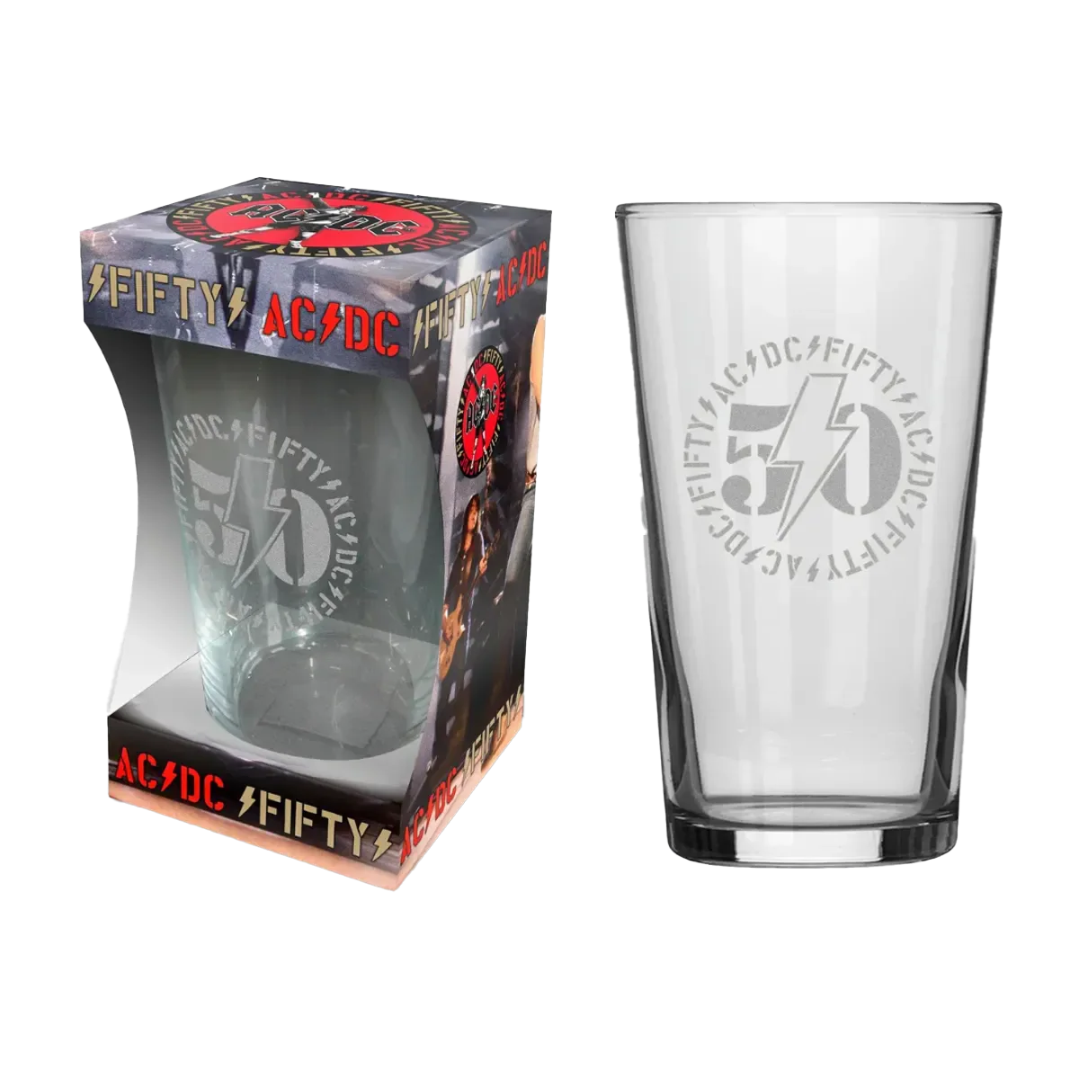 AC/DC Fifty Beer Glass