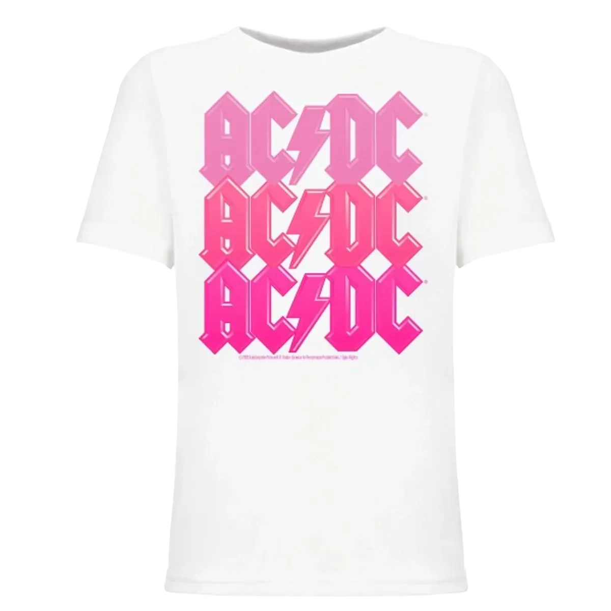 AC/DC Pink Pastel Design Youth T-Shirt