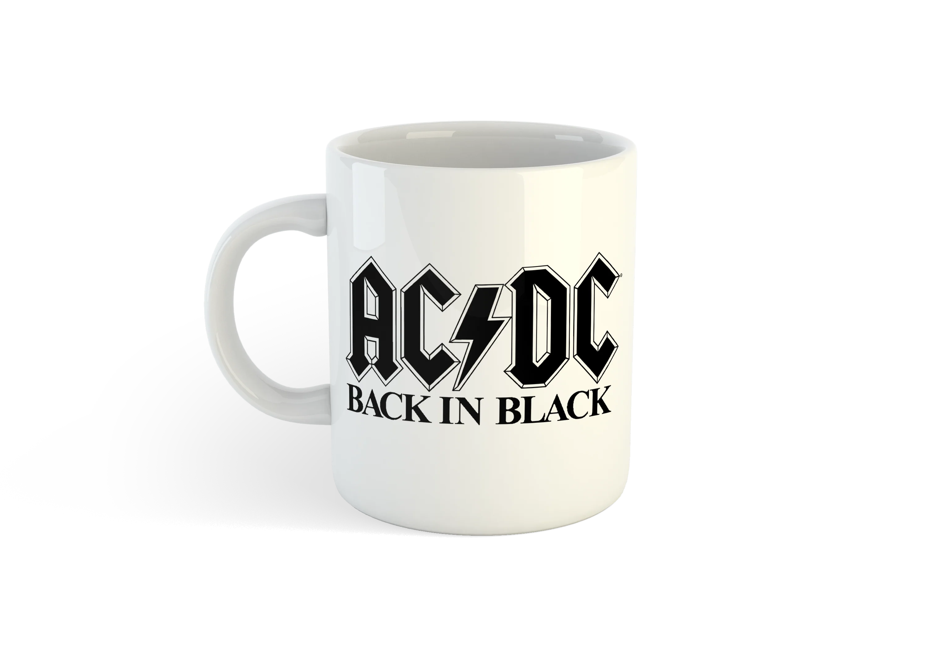 Back in Black White Mug