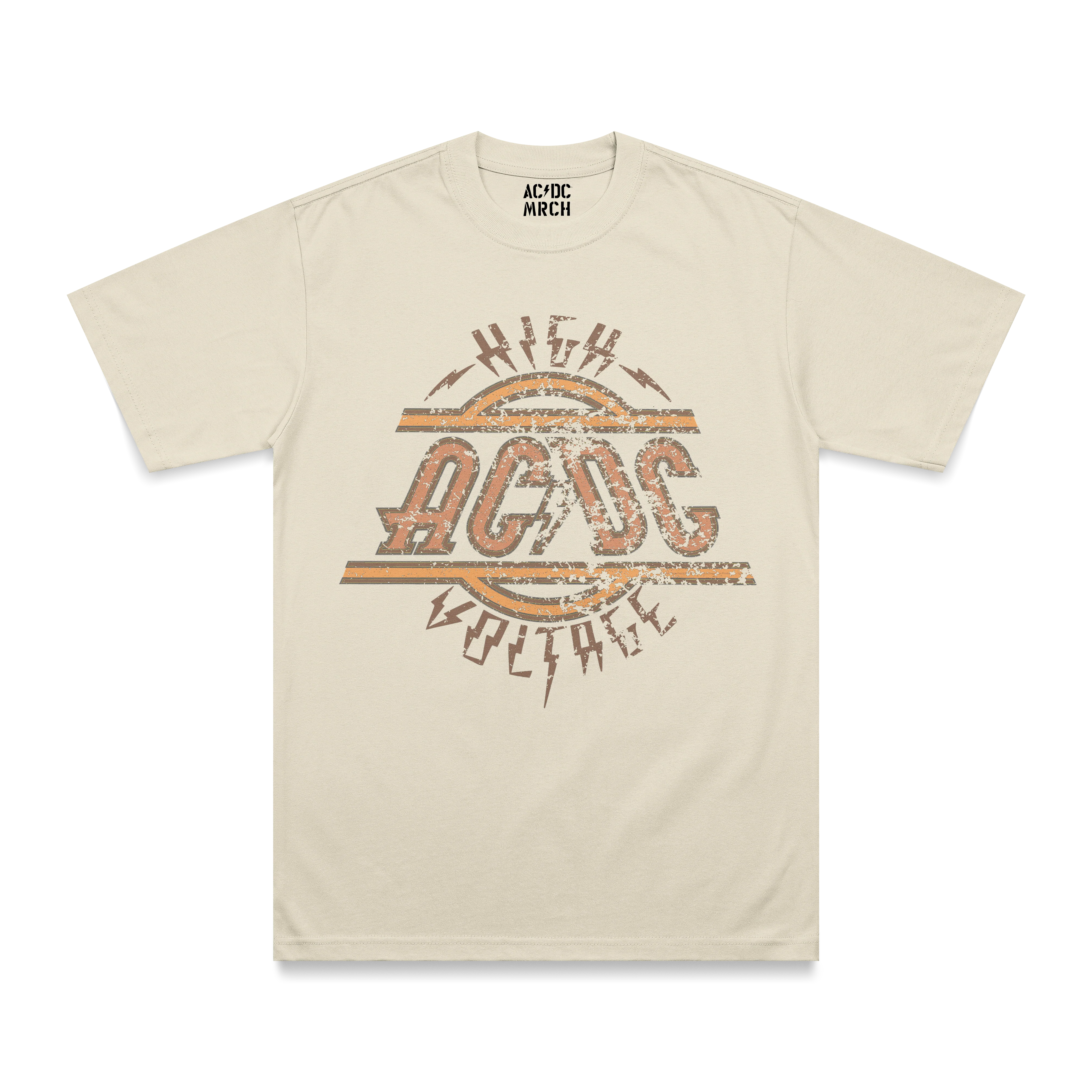 High Voltage Distressed T Shirt