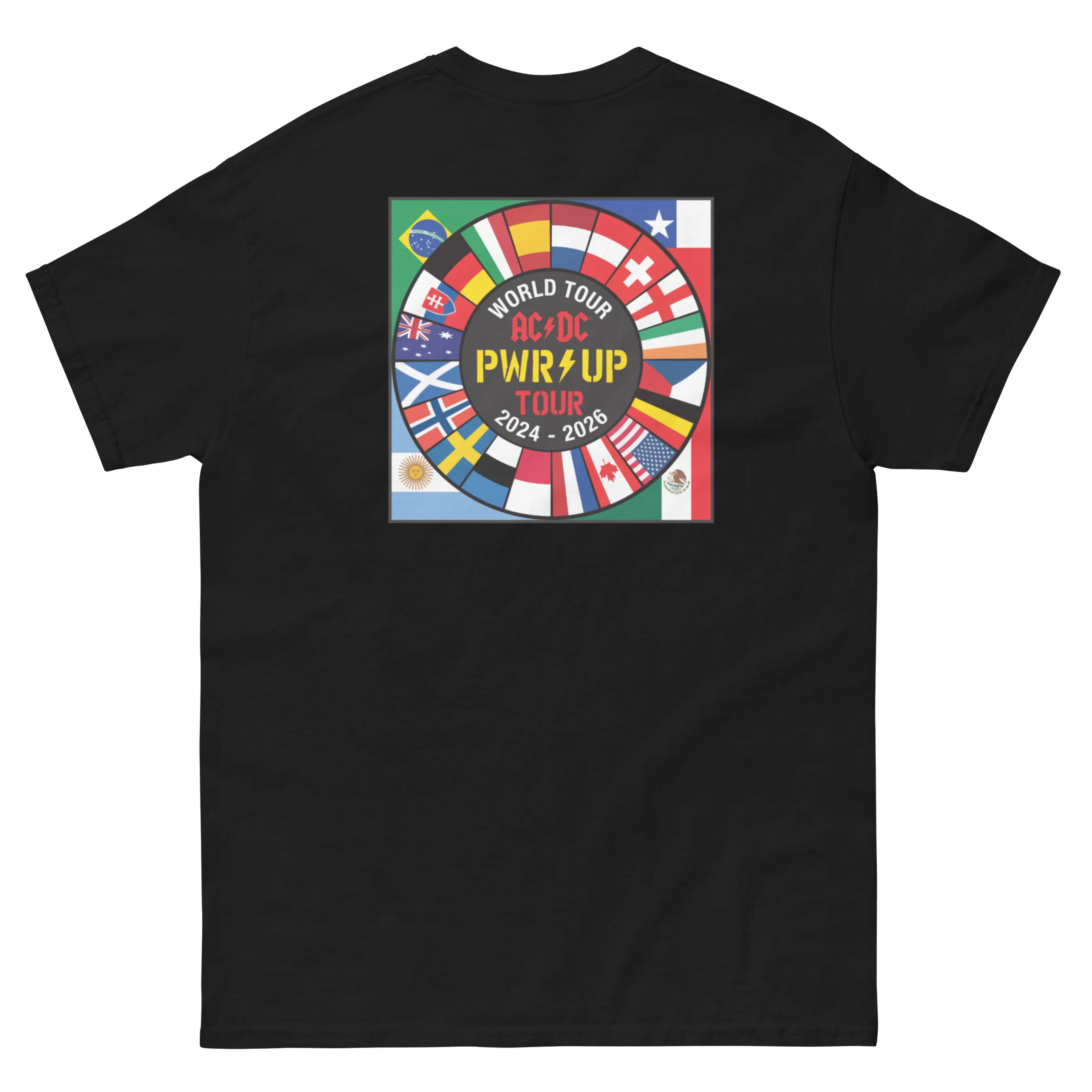 PWR UP World Tour Flags T-Shirt - Image 3